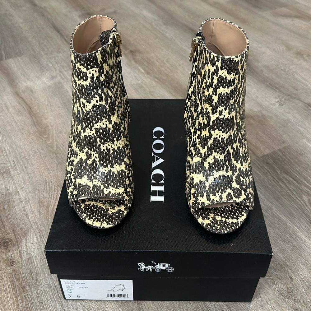 Coach Remi Snake Bootie